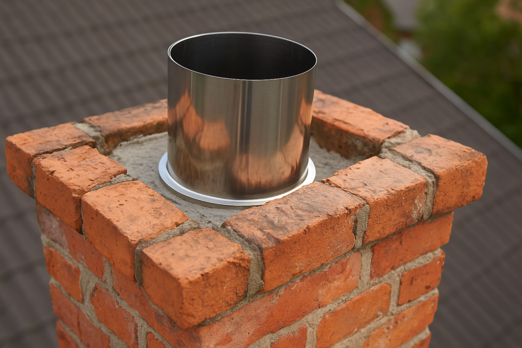 wkład do komina z cegły