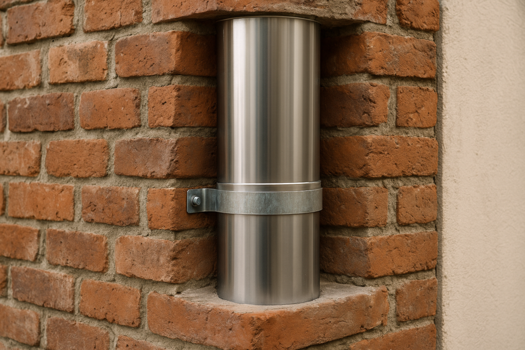 wkład do komina z cegły