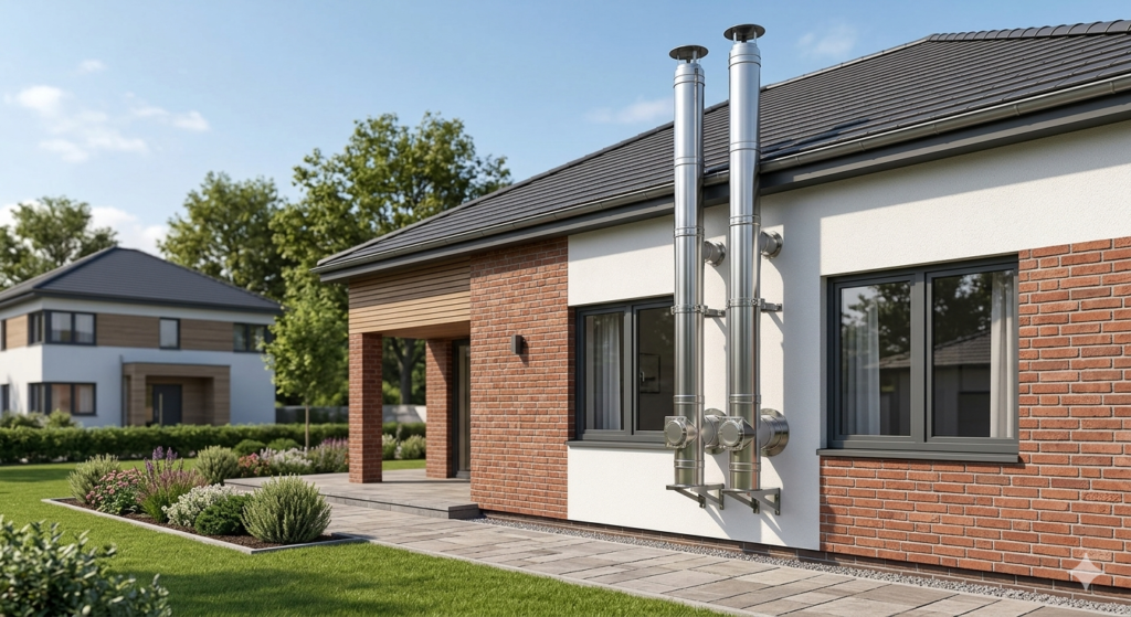 Kominy stalowe do kominka i kotła