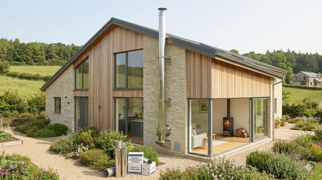 Kominy zewnętrzne ze stali