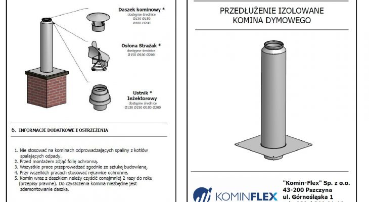 instrukcja montazu przedluzenia komina dymowego pdf