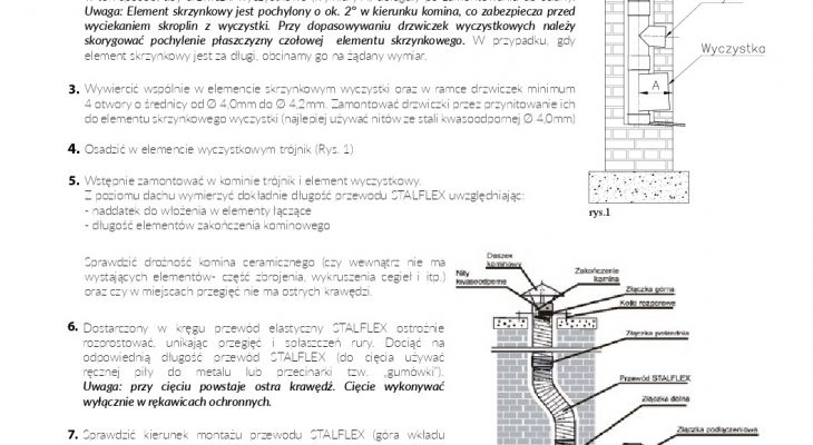 instrukcja montazu przewodow elastycznych Stalflex pdf