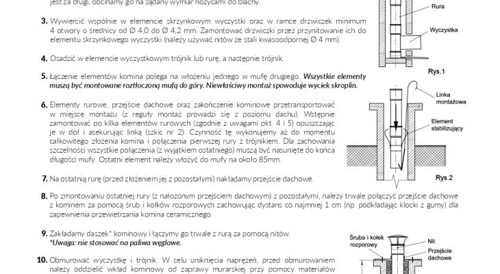 instrukcja montazu wkladow kominowych KF pdf